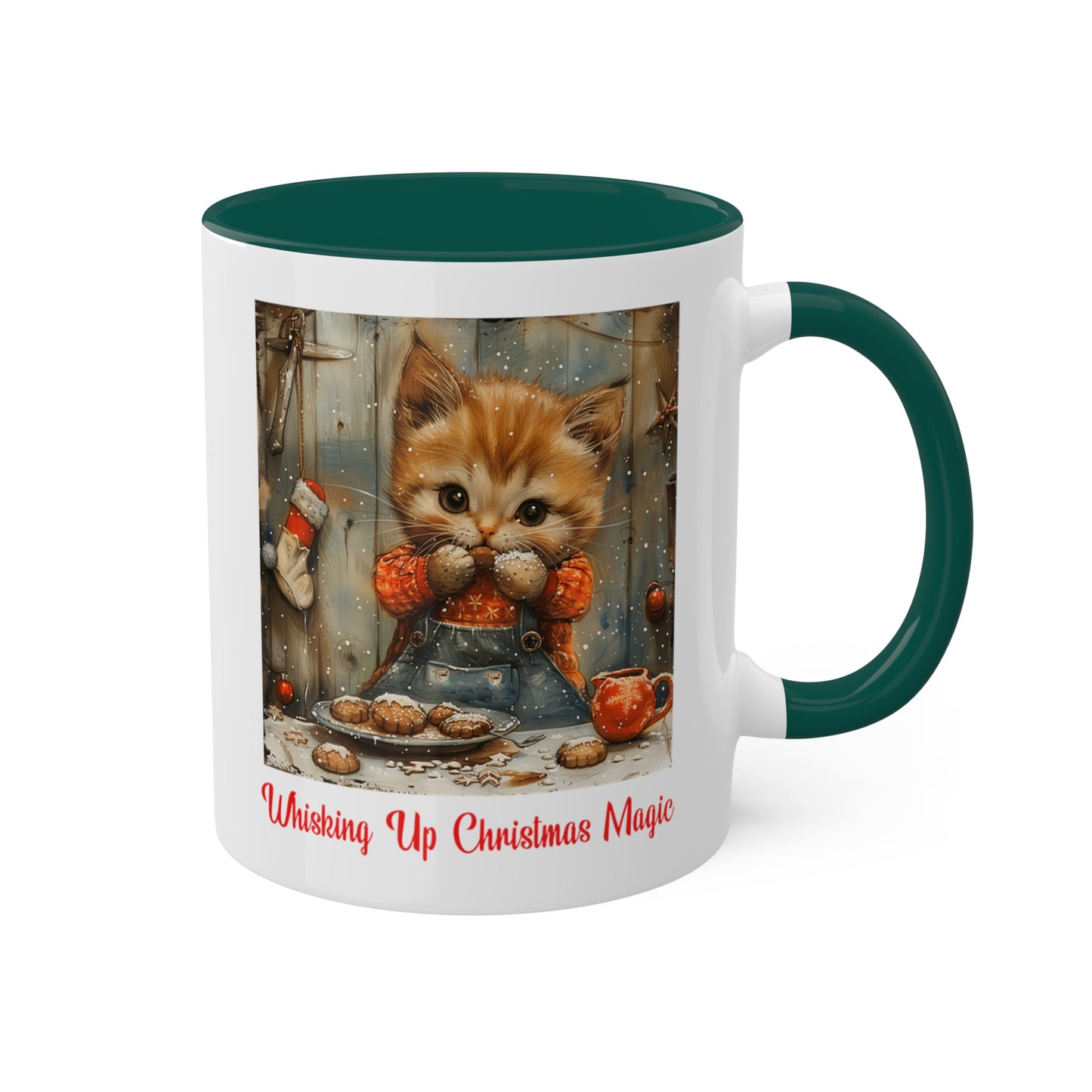 Cat Christmas Baker Mug