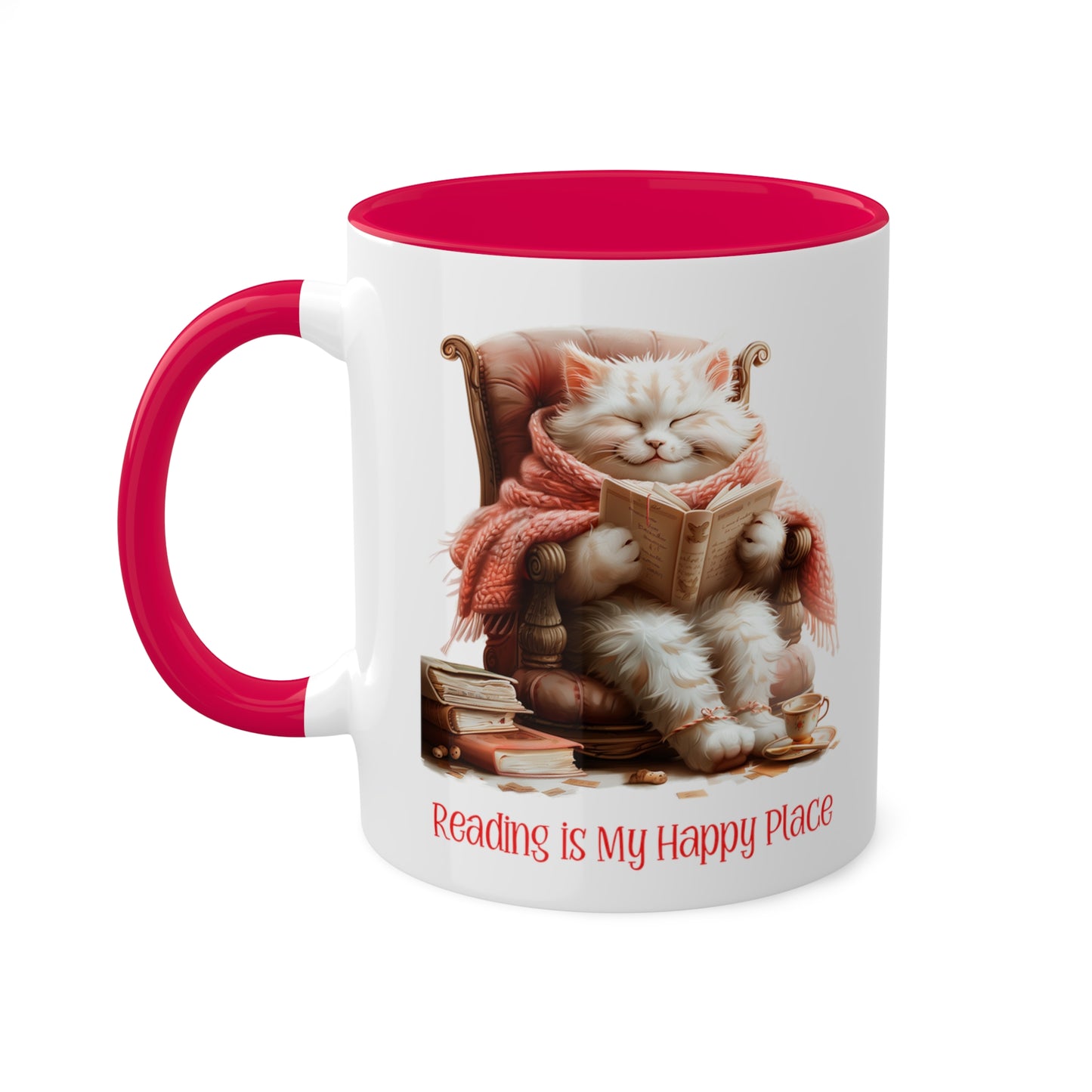 Cat Reading Mug