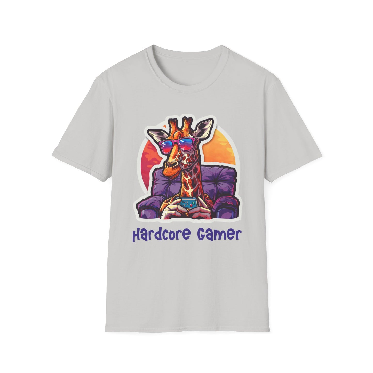 Giraffe Gamer Unisex Softstyle T-Shirt