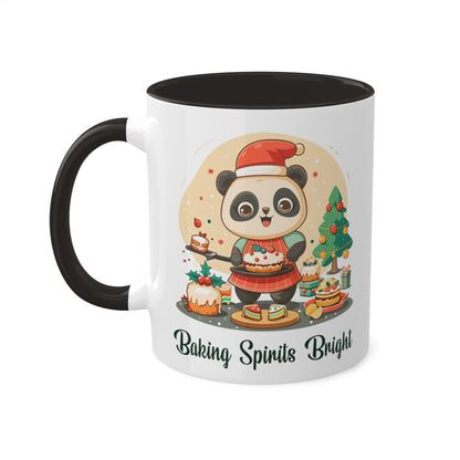 Panda Bear Christmas Baker Mug