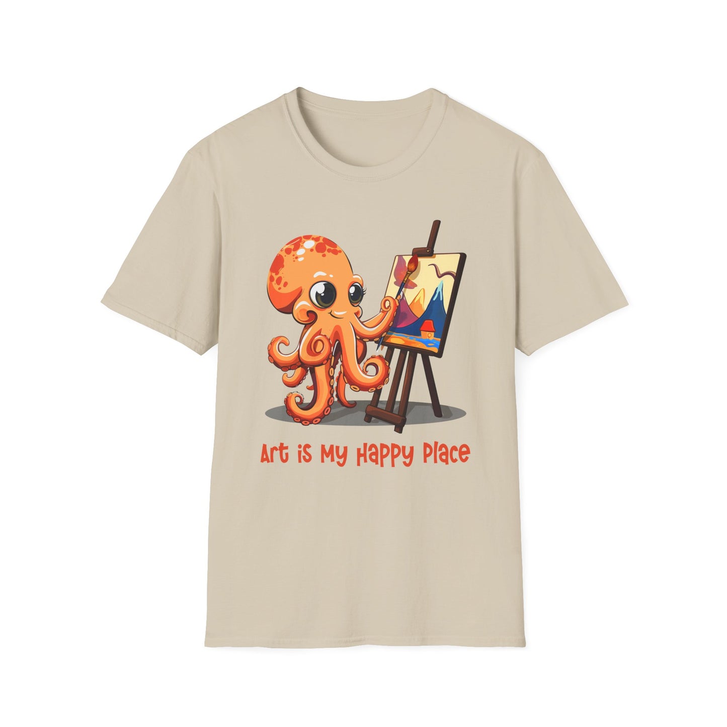 Octopus Artist  Softstyle T-Shirt