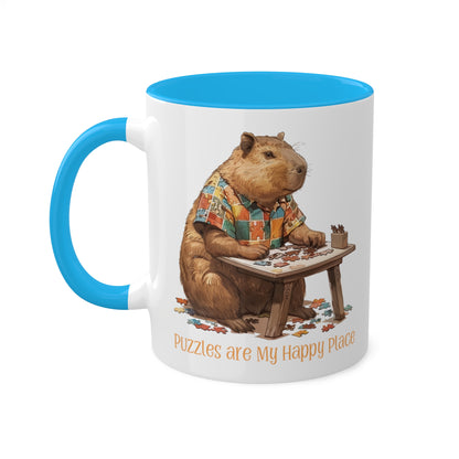 Capybara Puzzler Mug