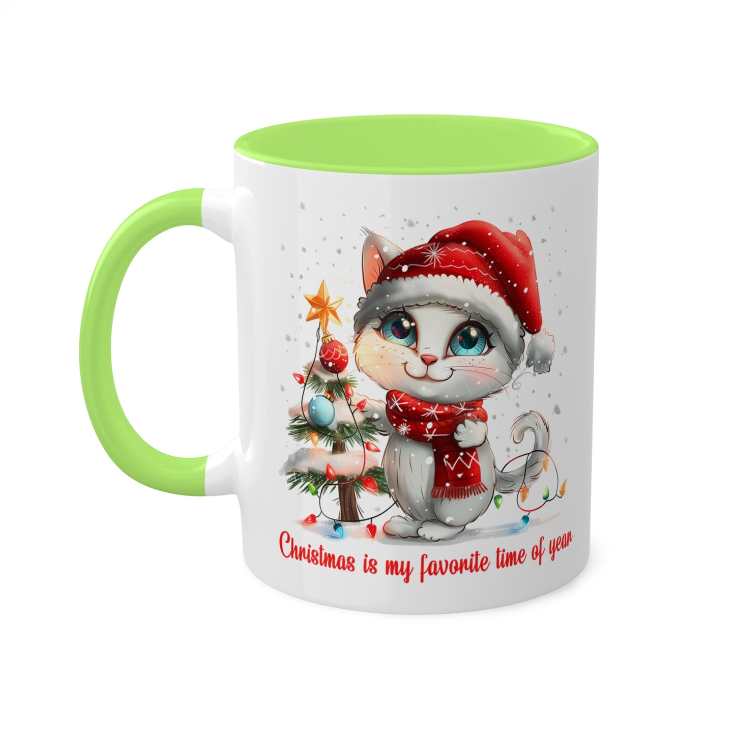 Cat Christmas Mug