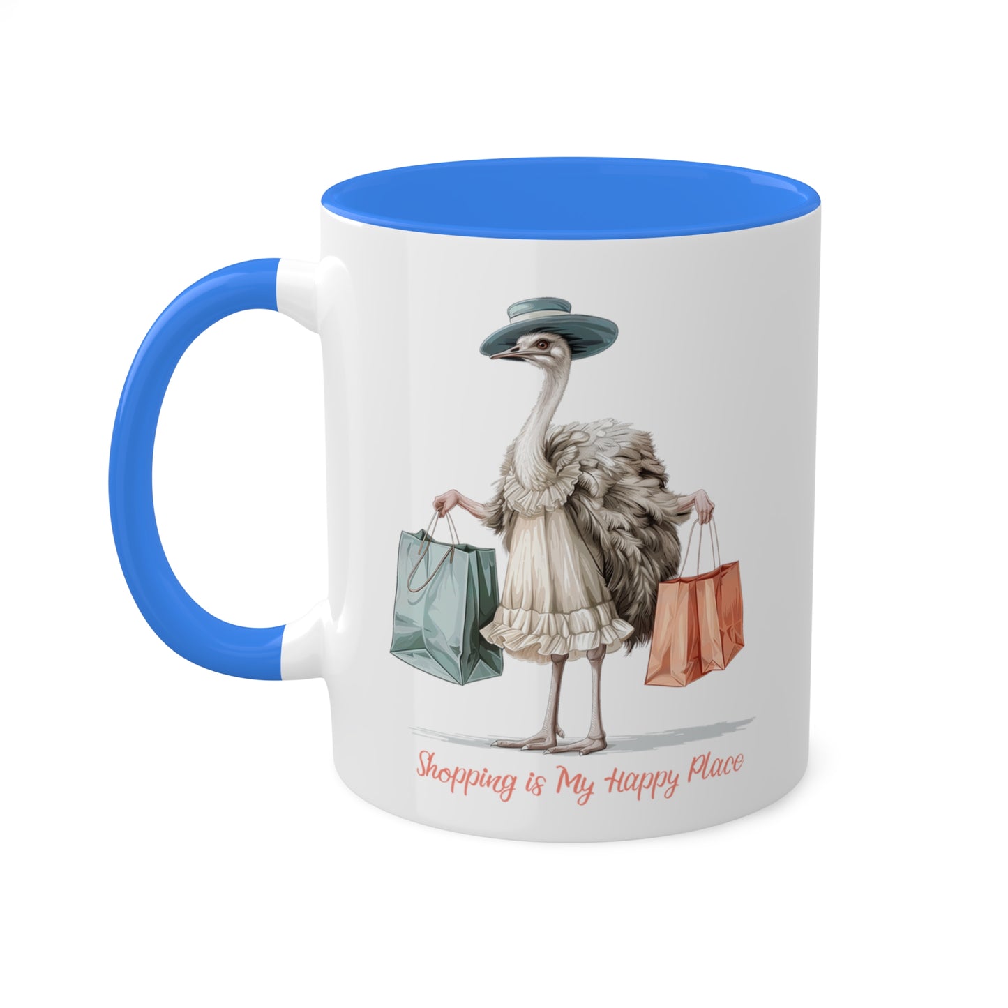 Ostrich Shopper Mug