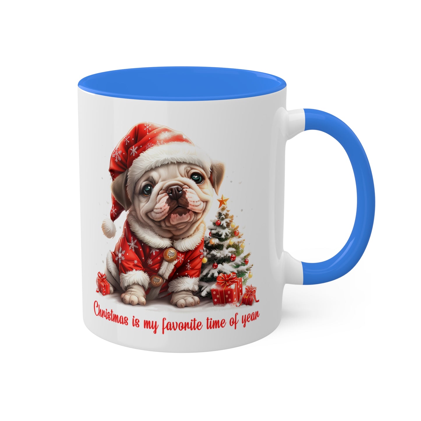 Bulldog Christmas Mug