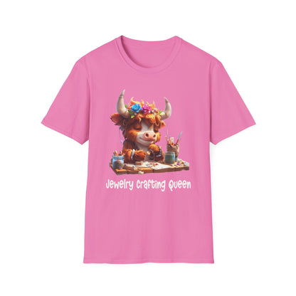 Highland Cow Jewelry Making Softstyle T-Shirt