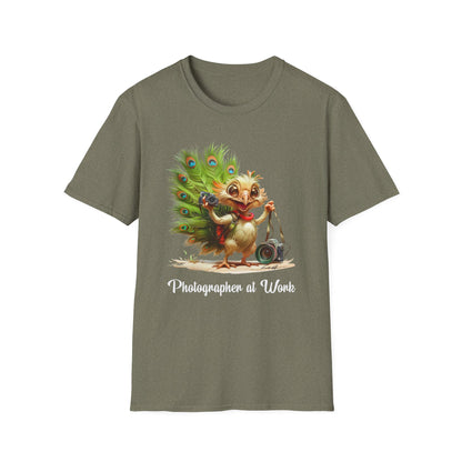 Peacock Photographer Softstyle T-Shirt