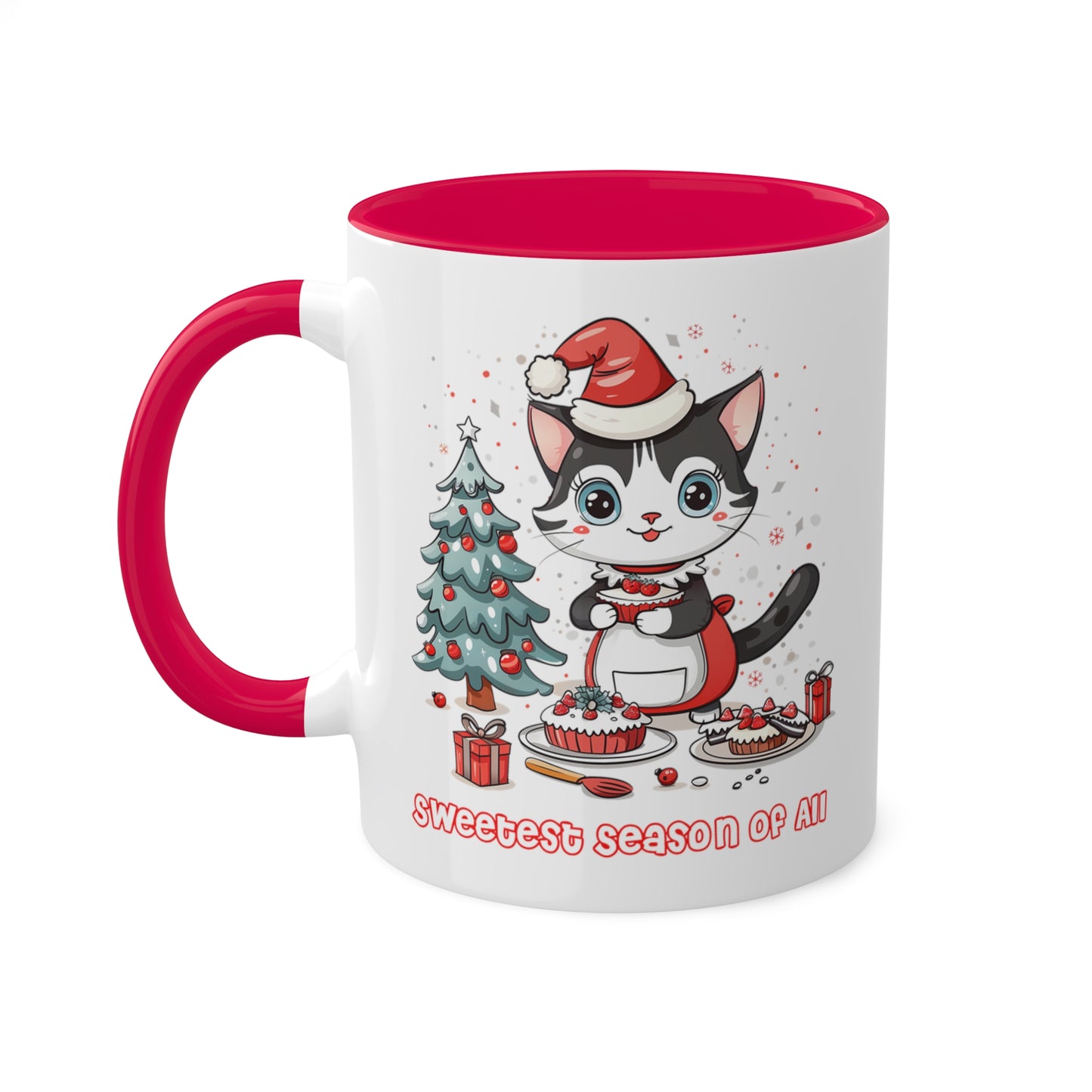 Cat Christmas Baker Mug