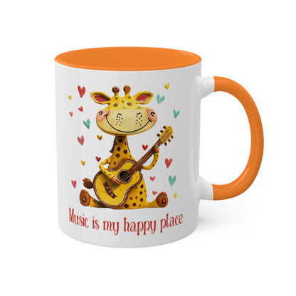 Giraffe Musician Mug