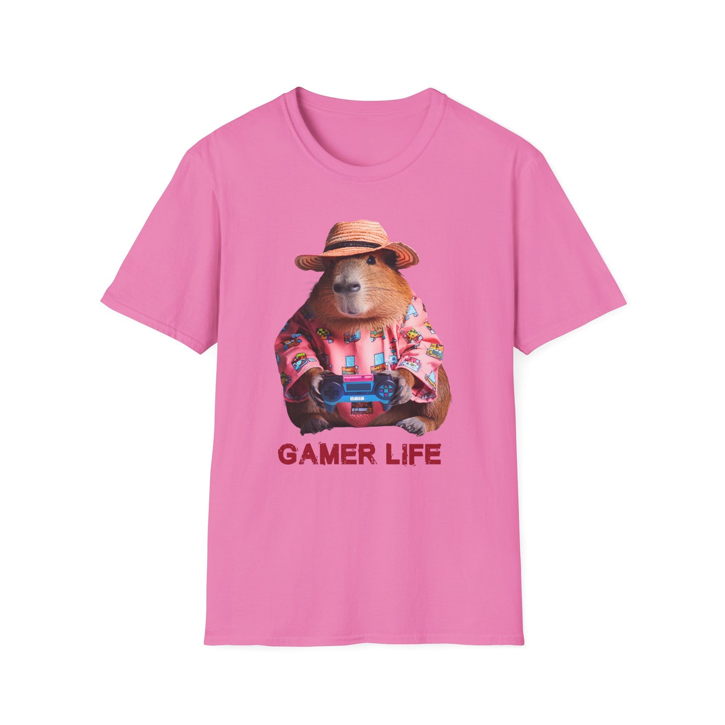 Capybara Gamer Unisex Softstyle T-Shirt