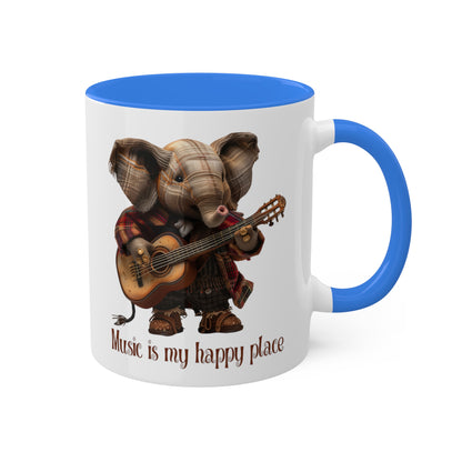 Elephant Musician Mug