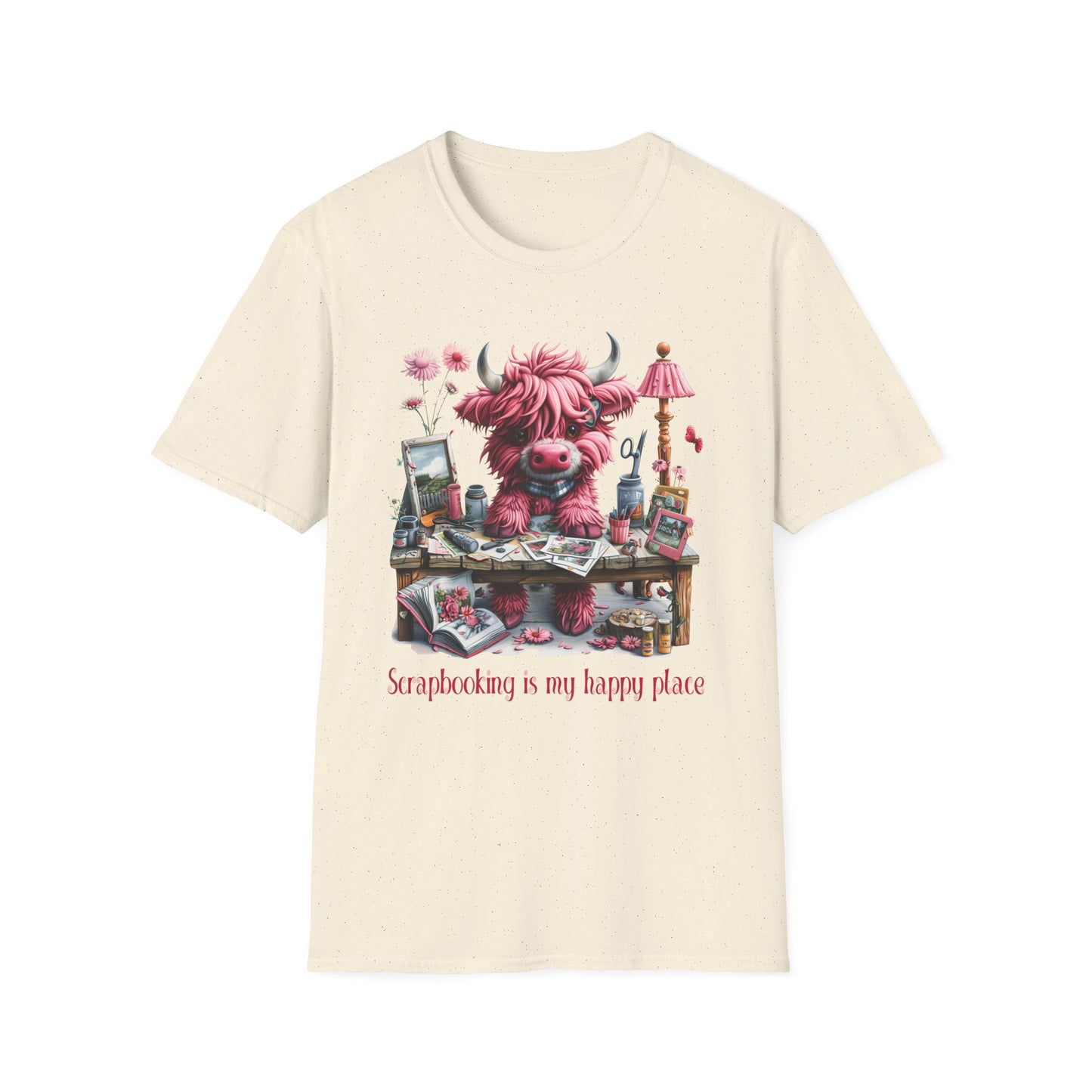 Highland Cow Scrapbooking Softstyle T-Shirt