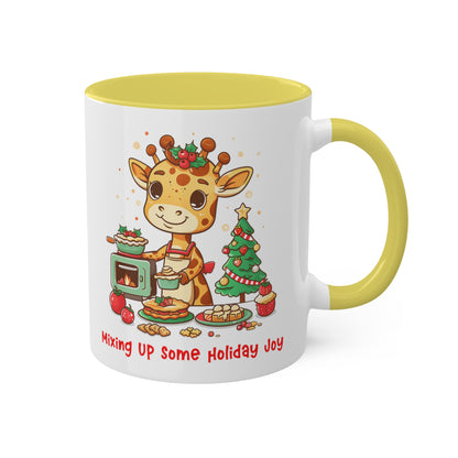 Giraffe Christmas Baker Mug