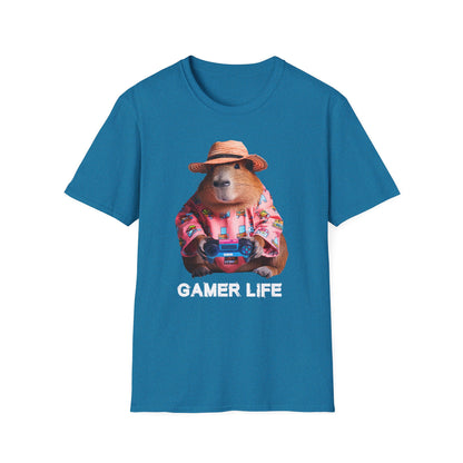 Capybara Gamer Unisex Softstyle T-Shirt