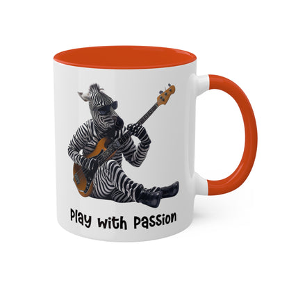 Zebra Musician Mug