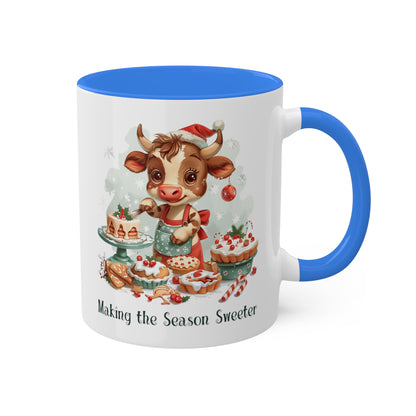 Cow Christmas Baker Mug