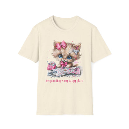 Cat Scrapbooker Softstyle T-Shirt