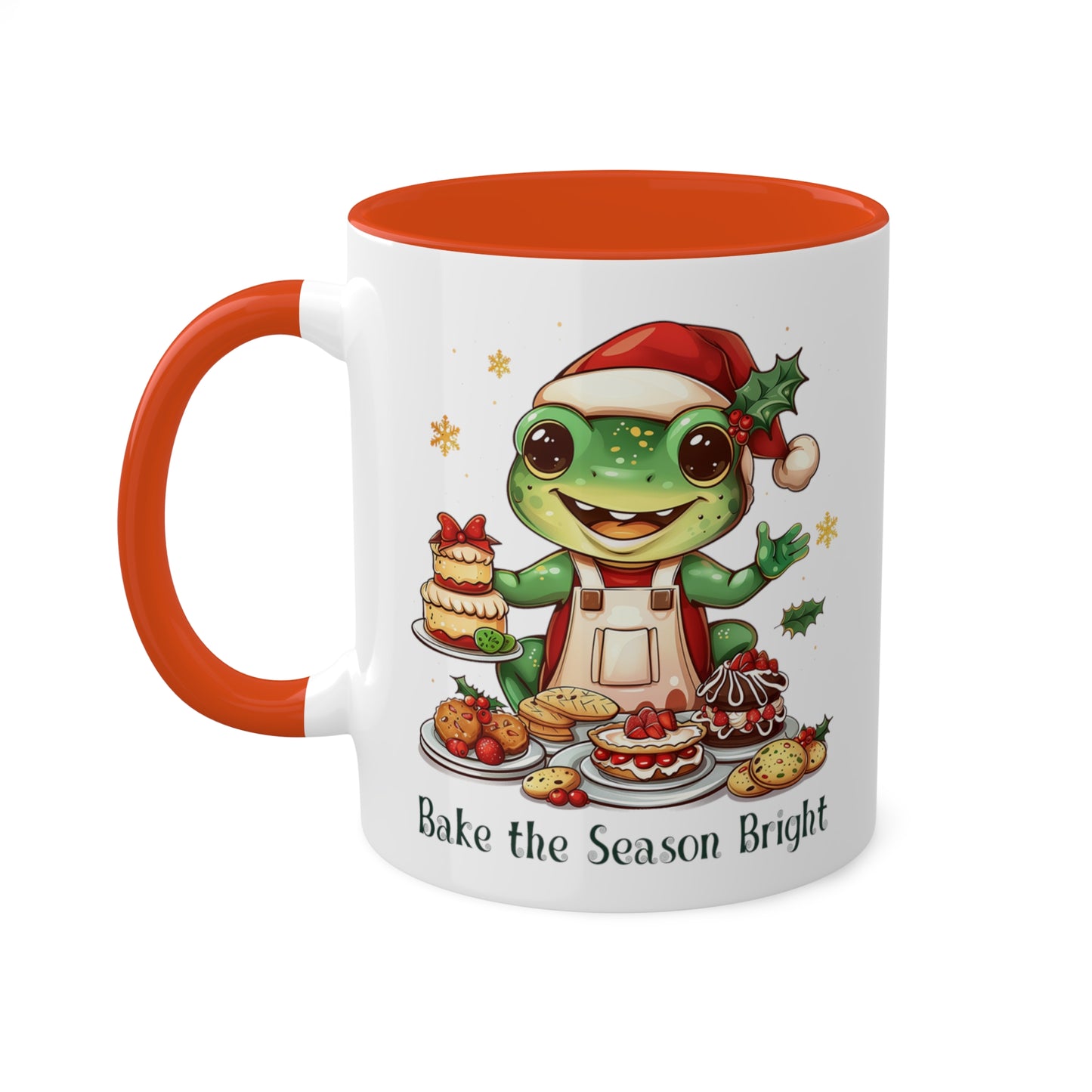 Frog Christmas Baker Mug