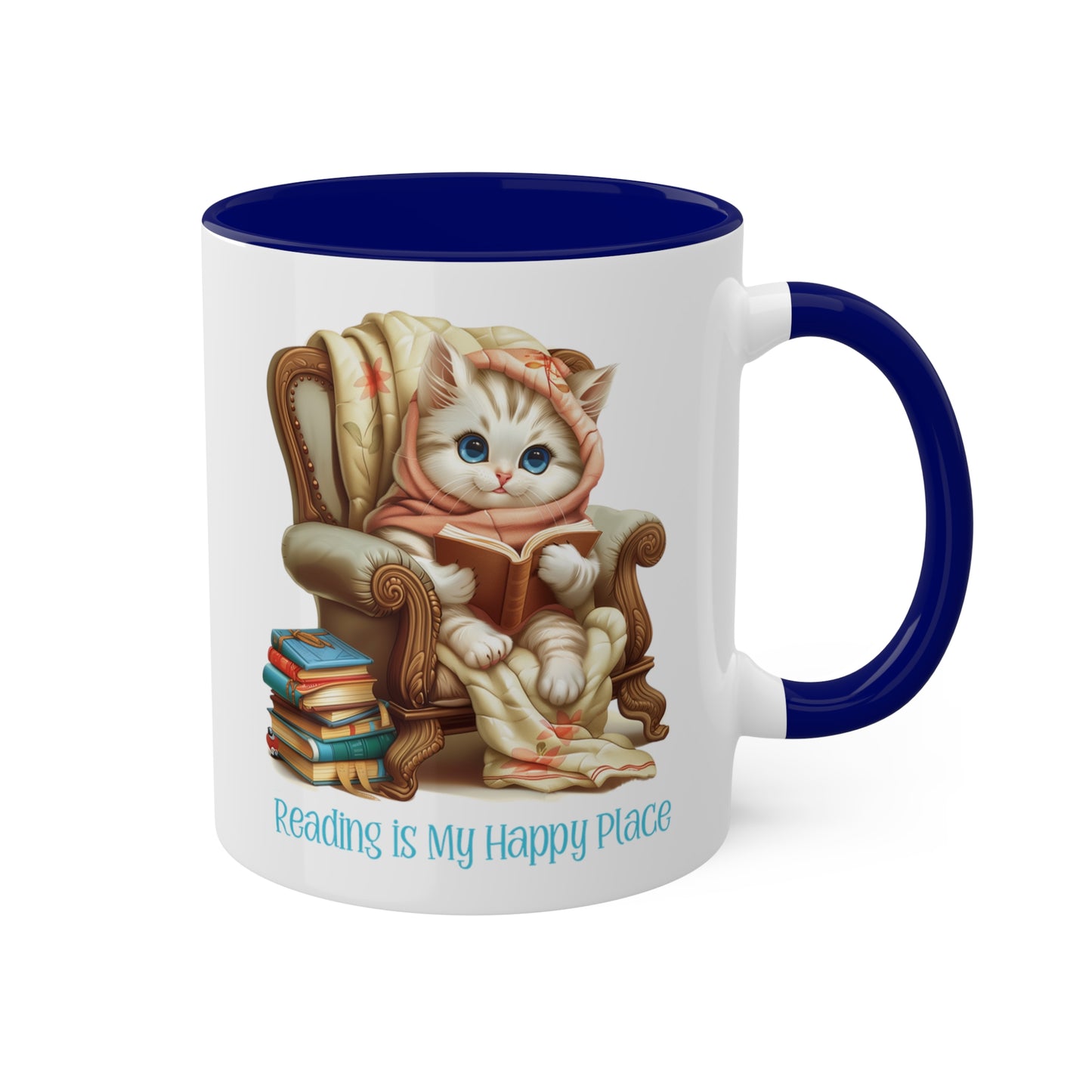 Cat Reading Mug