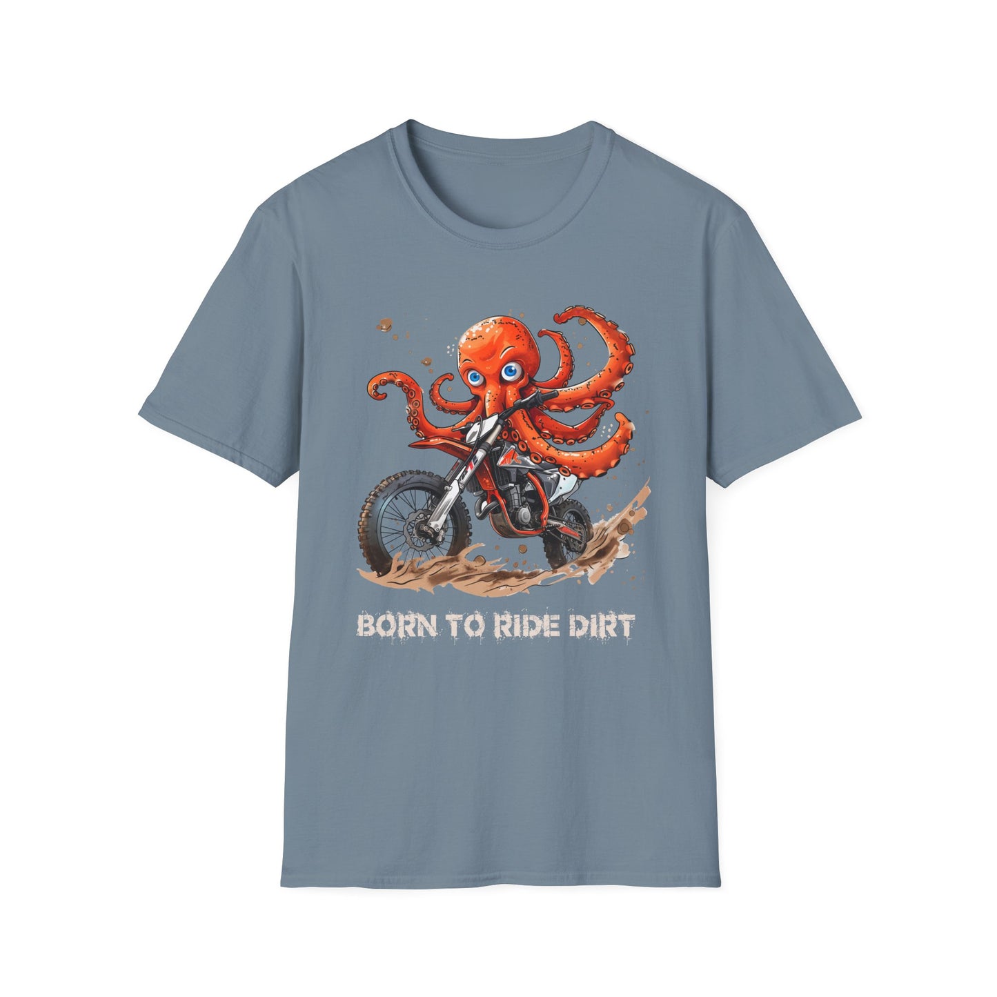 Octopus Dirt Biker Softstyle T-Shirt