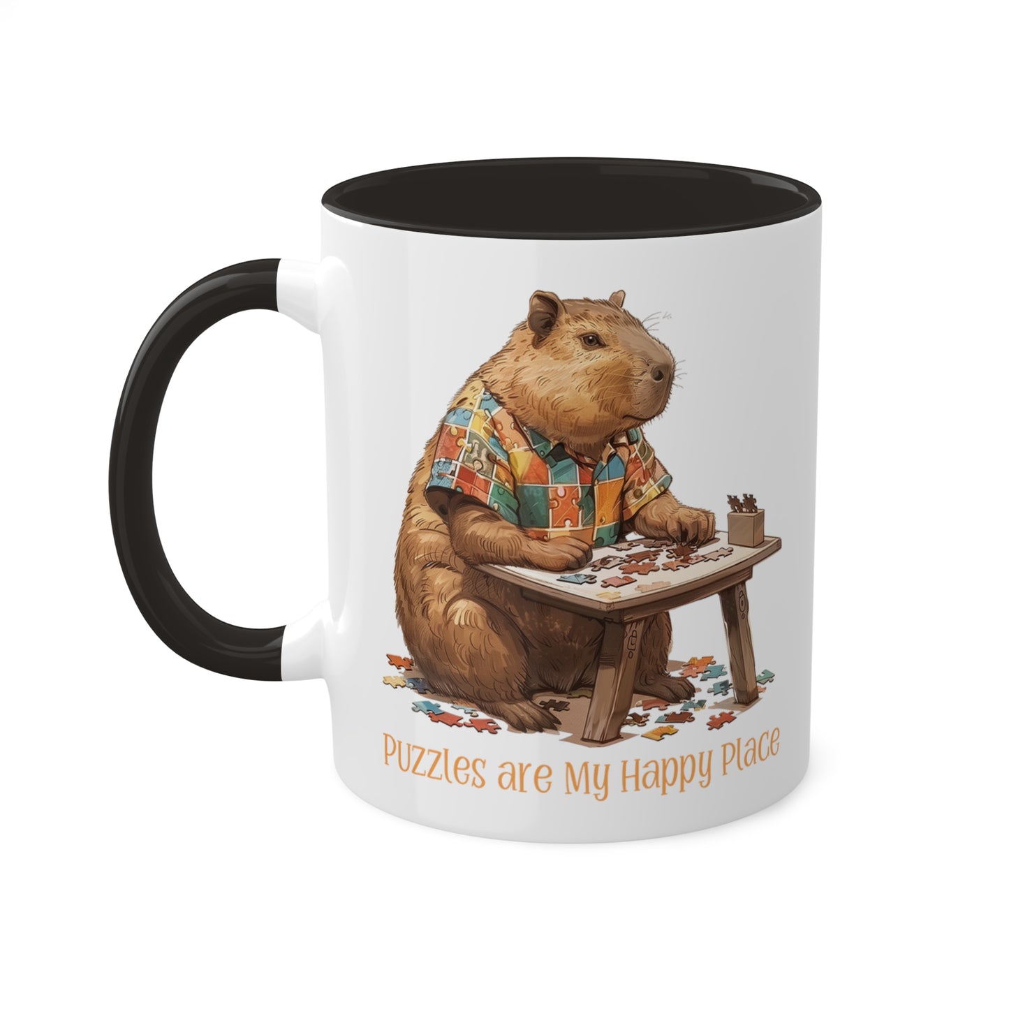 Capybara Puzzler Mug