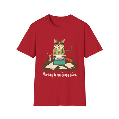 Cat Writer Softstyle T-Shirt