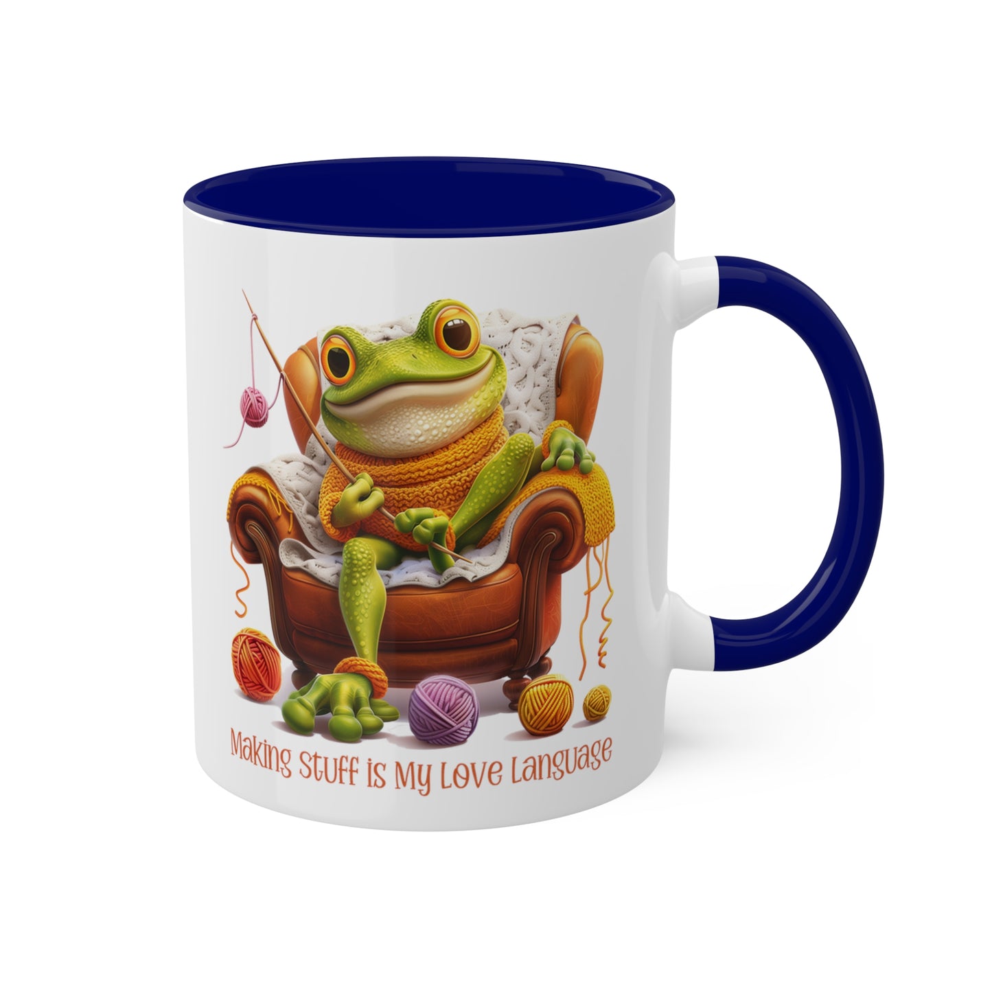 Frog Crocheter Mug