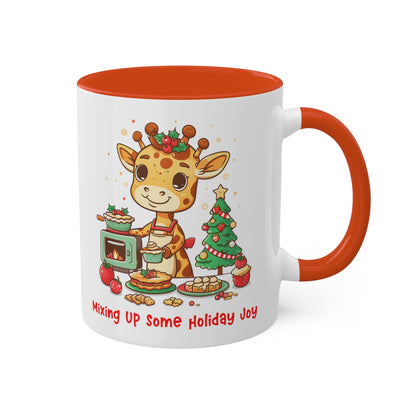 Giraffe Christmas Baker Mug