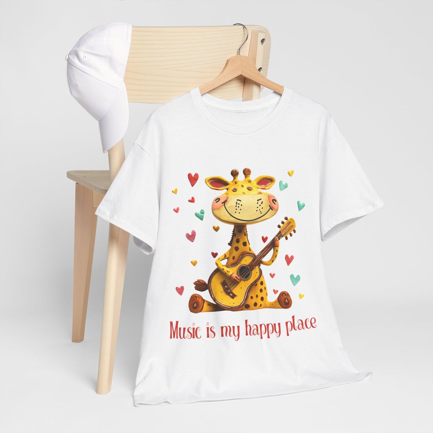 Giraffe Musician Tee