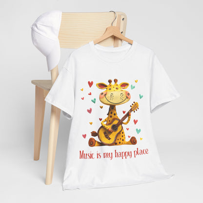 Giraffe Musician Tee