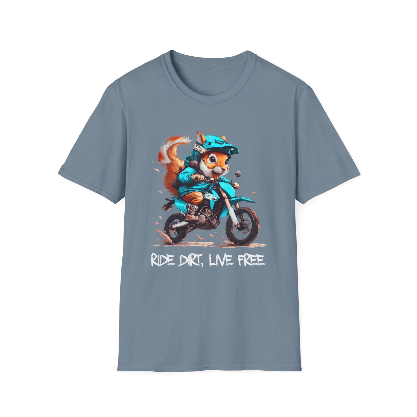 Squirrel Dirt Biker Softstyle T-Shirt