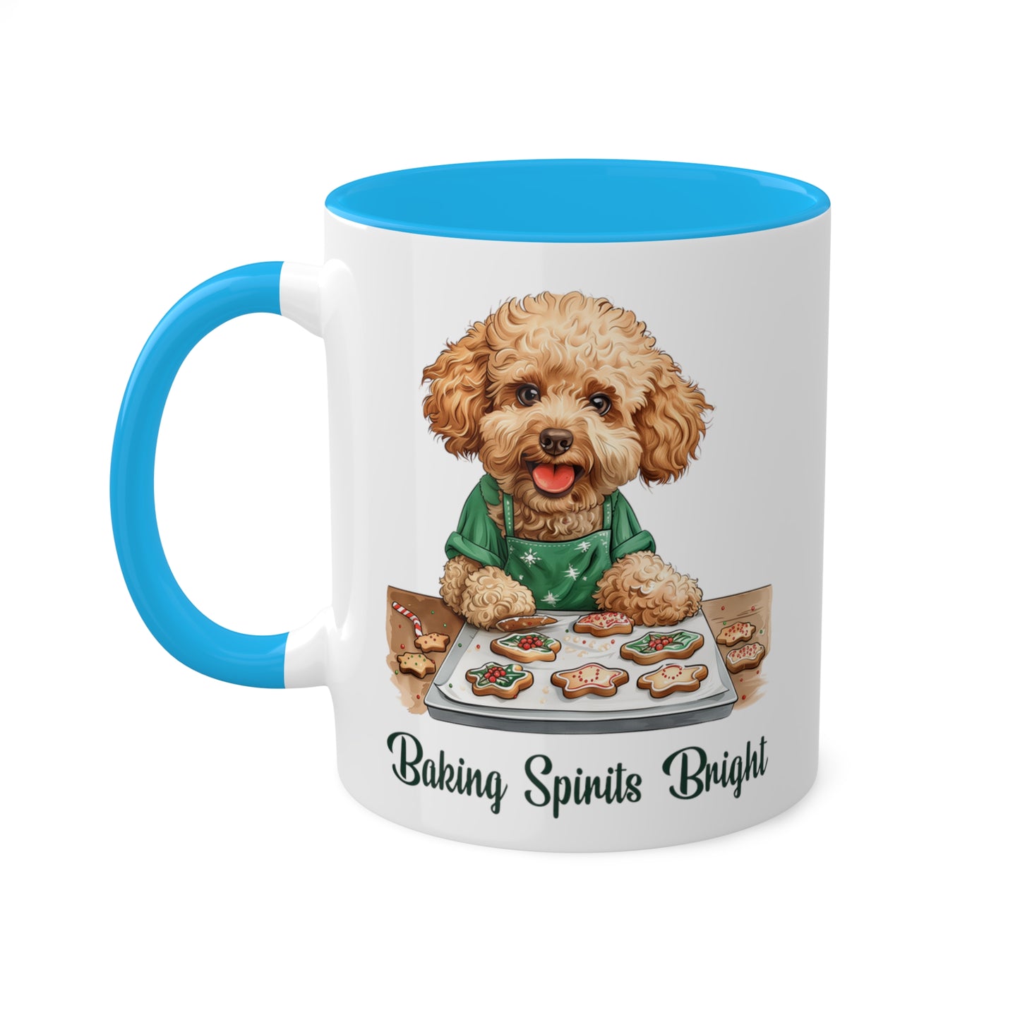 Poodle Christmas Baker Mug