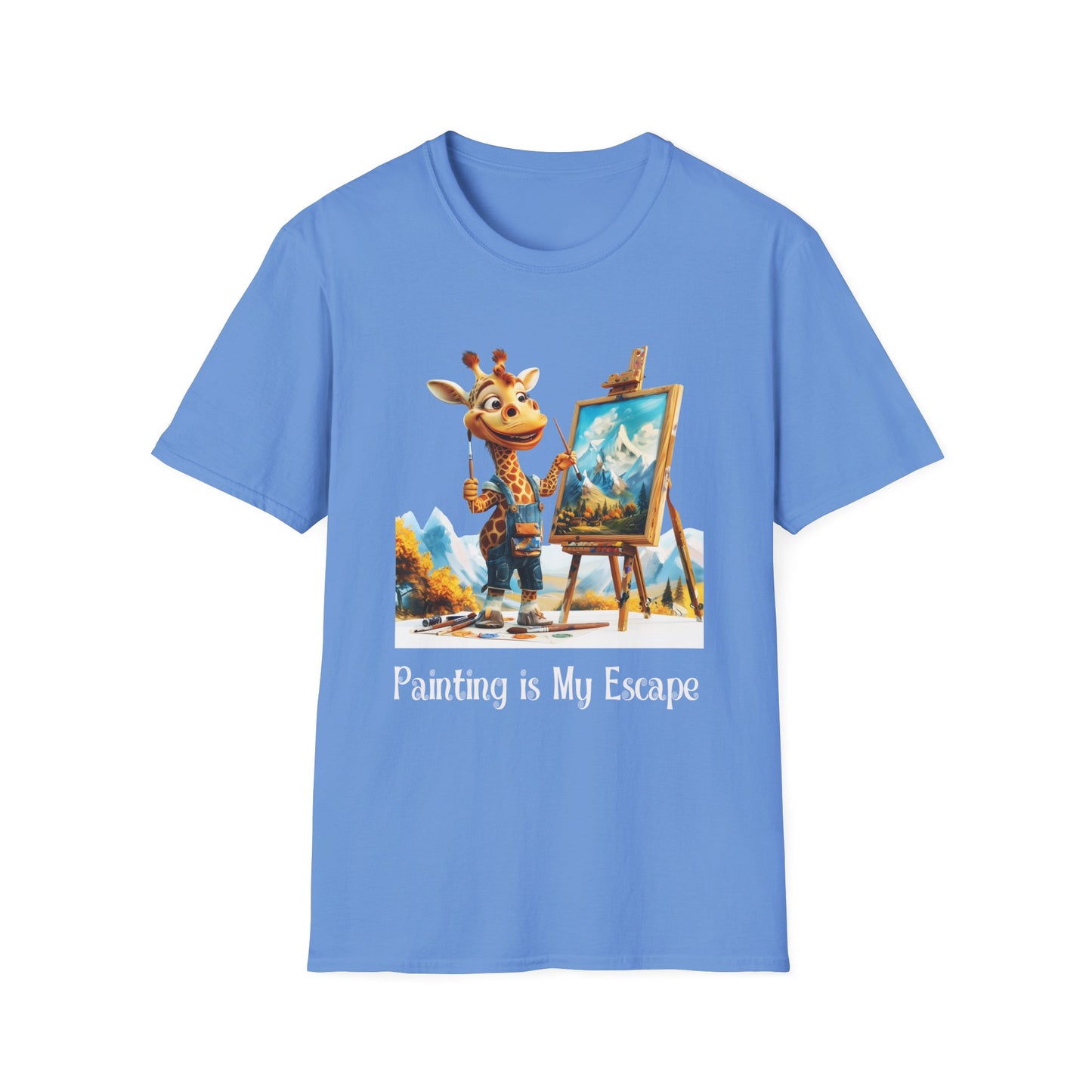 Giraffe Painter Softstyle T-Shirt