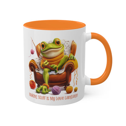 Frog Crocheter Mug