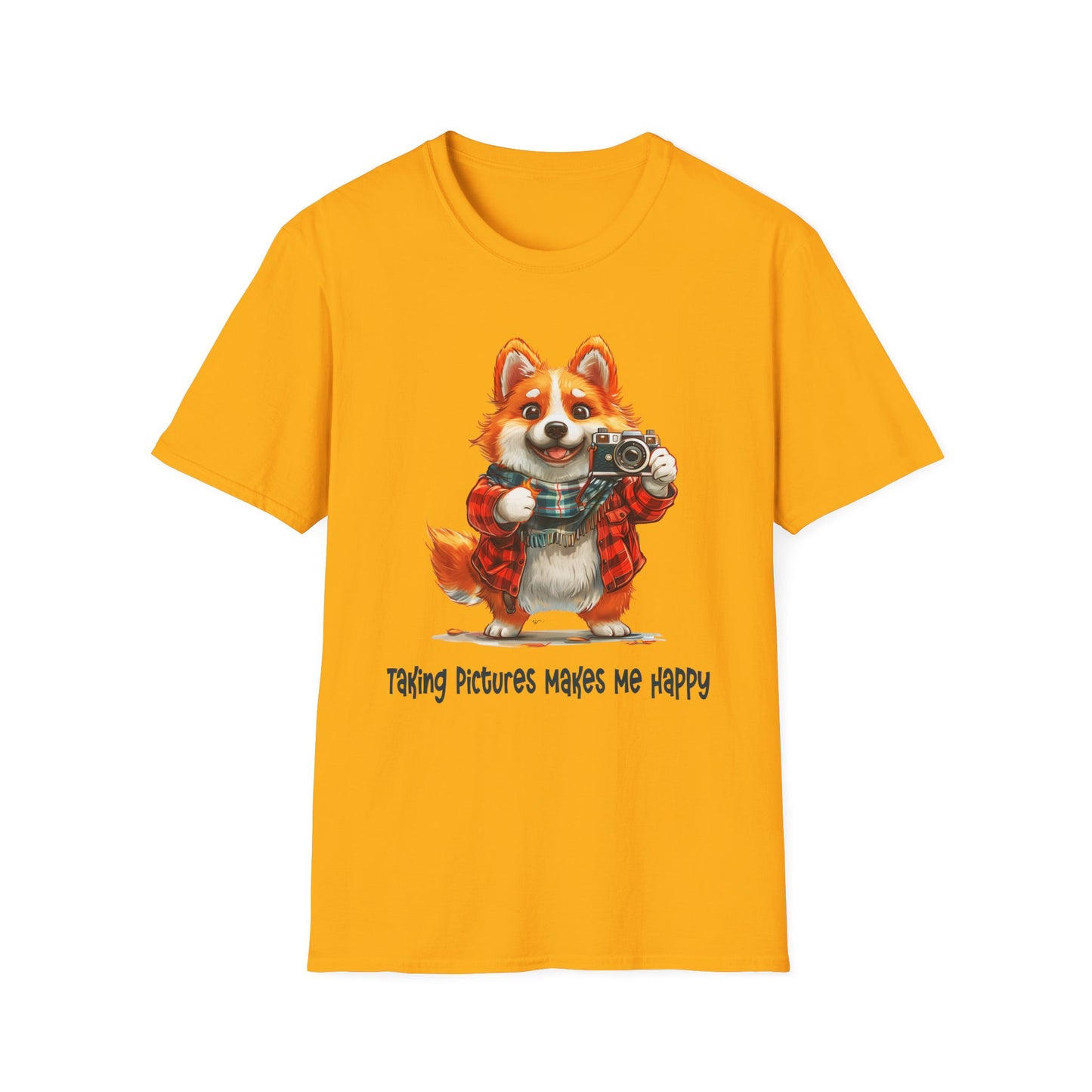 Corgi Painter Softstyle T-Shirt