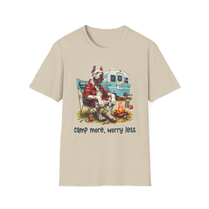 Great Dane Dog Camper Softstyle T-Shirt