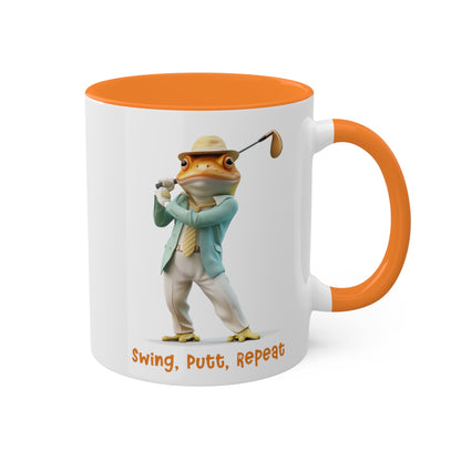 Frog Golfer Mug