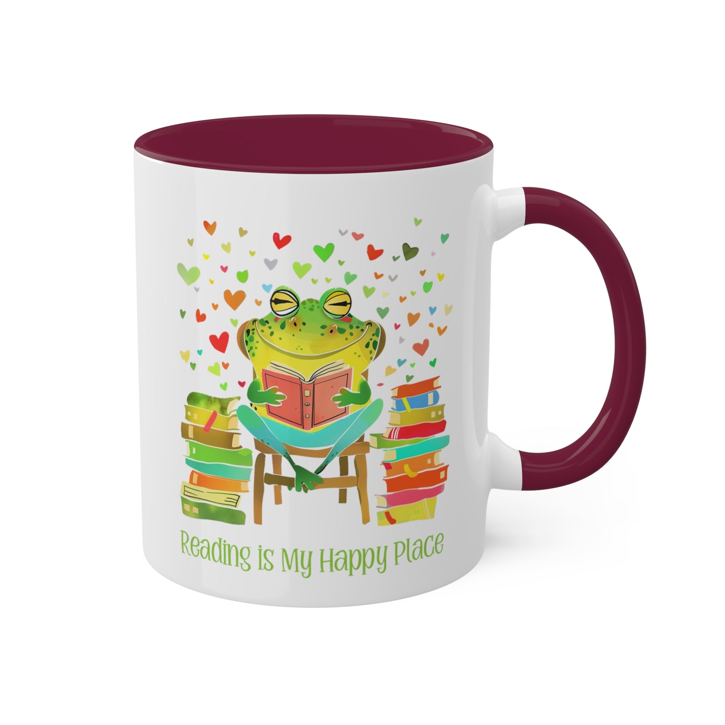 Frog Reading Mug