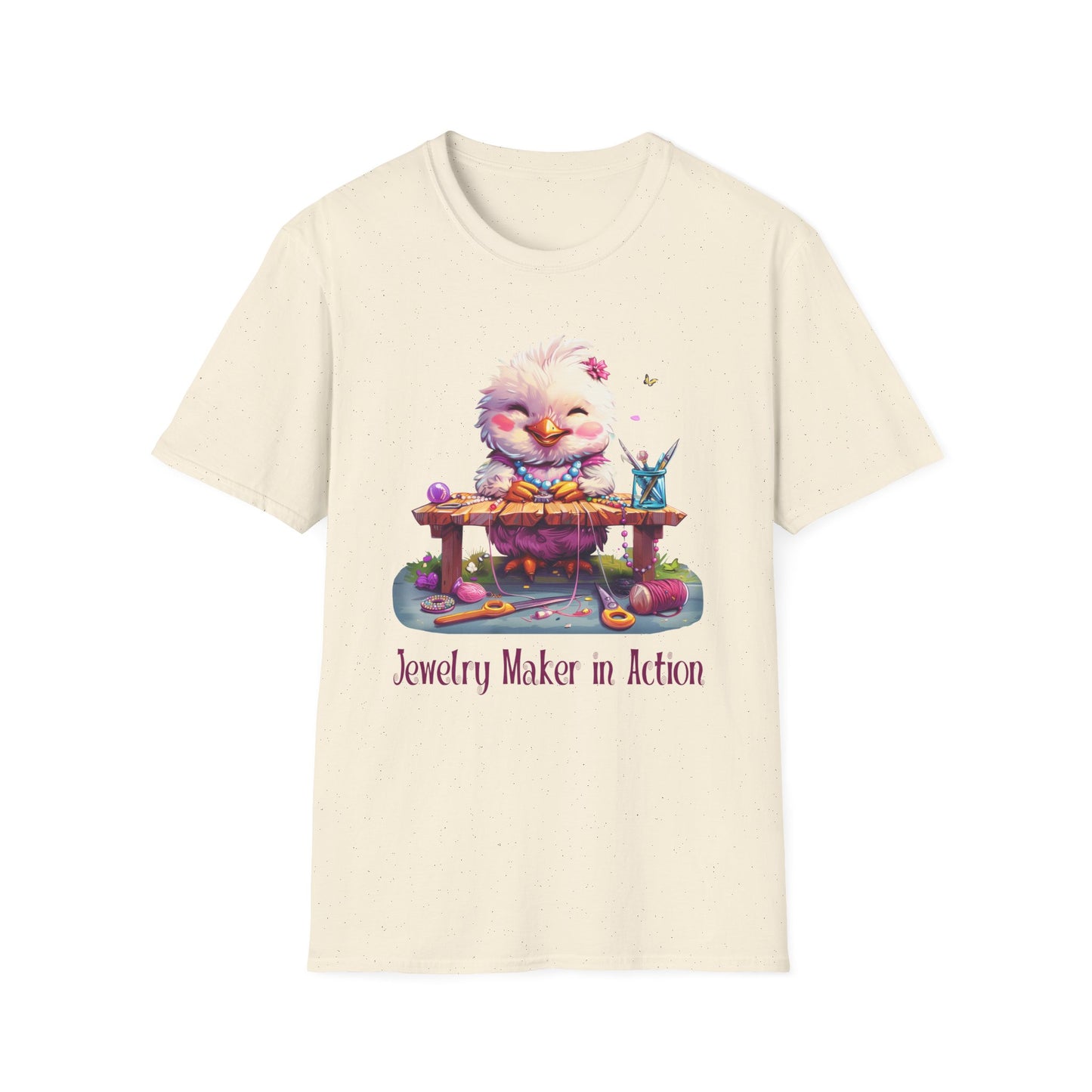 Chicken Jewelry Making Softstyle T-Shirt