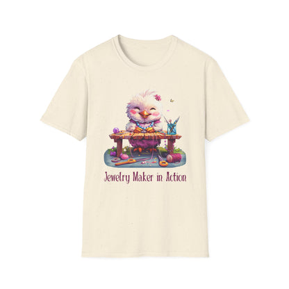 Chicken Jewelry Making Softstyle T-Shirt