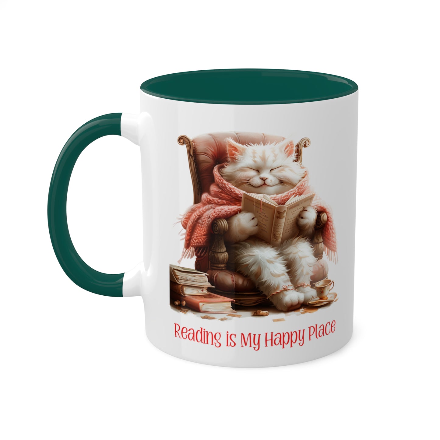 Cat Reading Mug