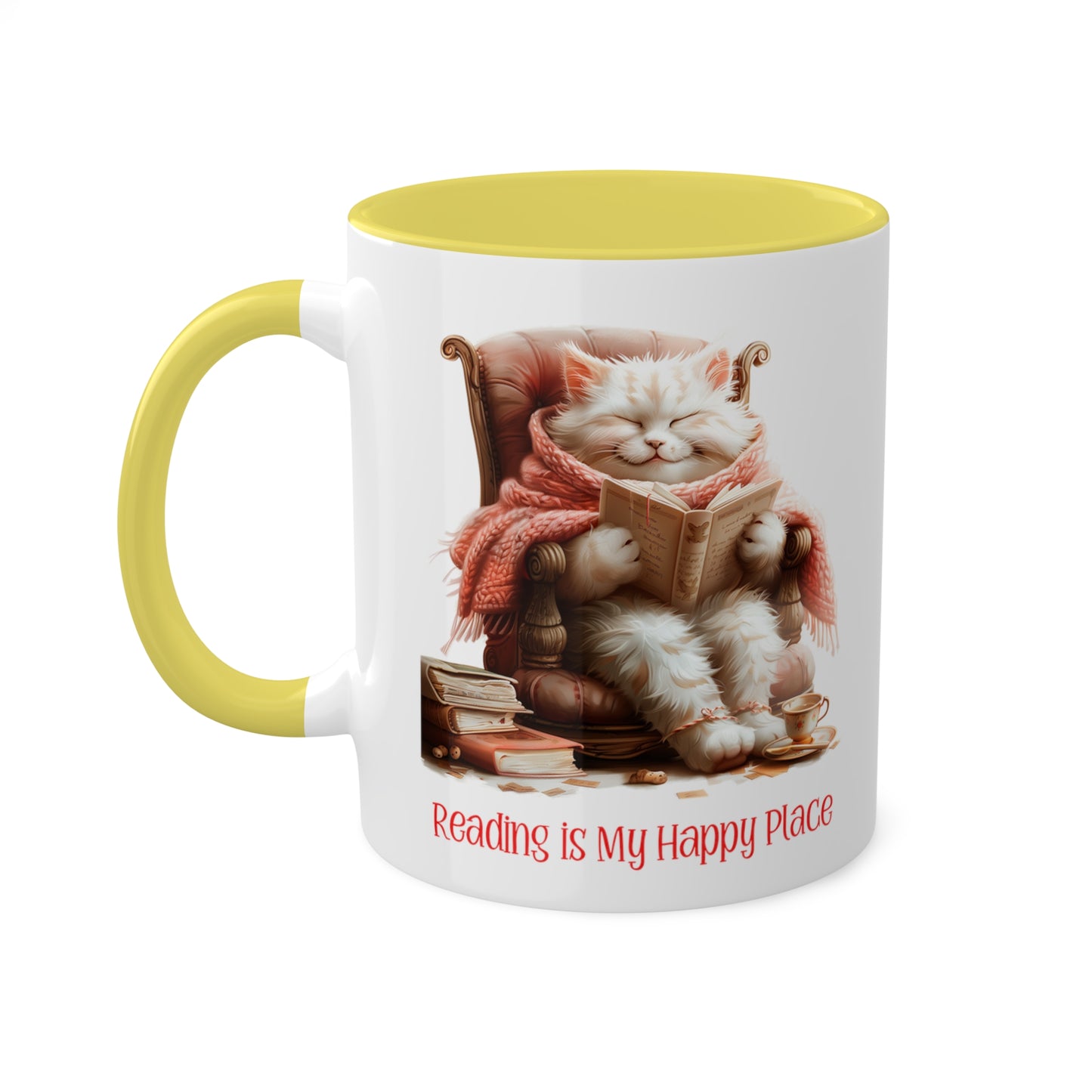 Cat Reading Mug