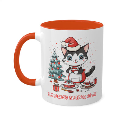 Cat Christmas Baker Mug