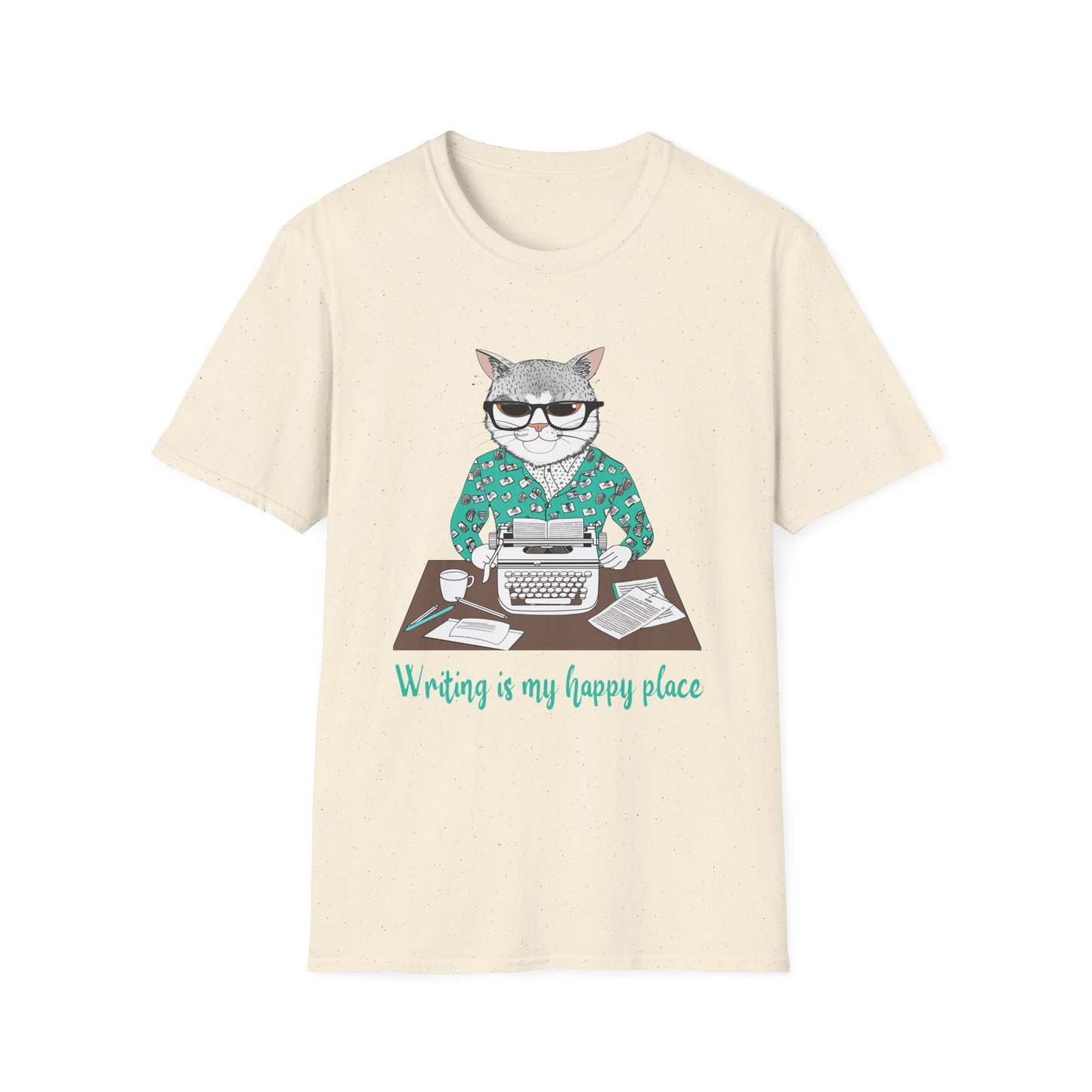 Cat Writer Softstyle T-Shirt