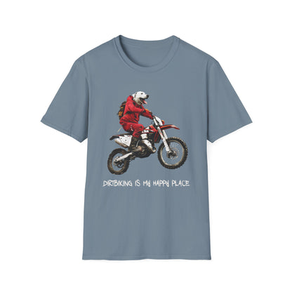 Dog Dirtbiker Softstyle T-Shirt