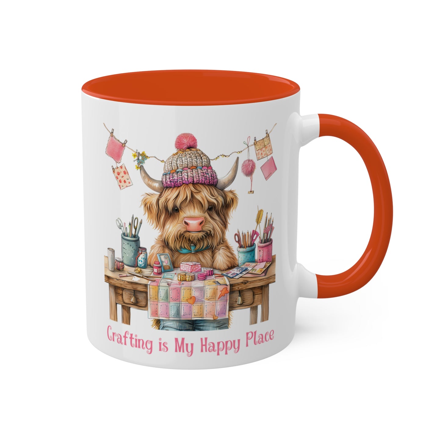 Highland Cow Crafting Mug