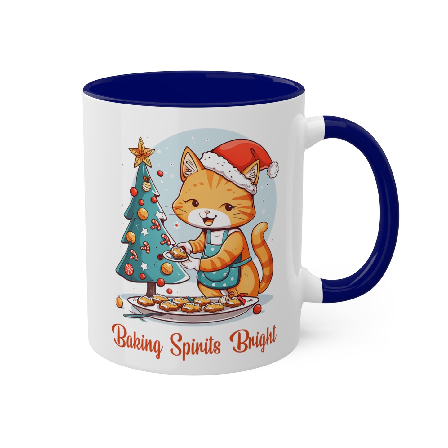 Cat Christmas Baker Mug