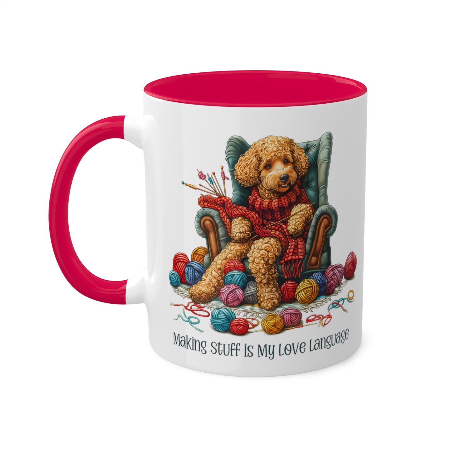 Poodle Knitter Mug