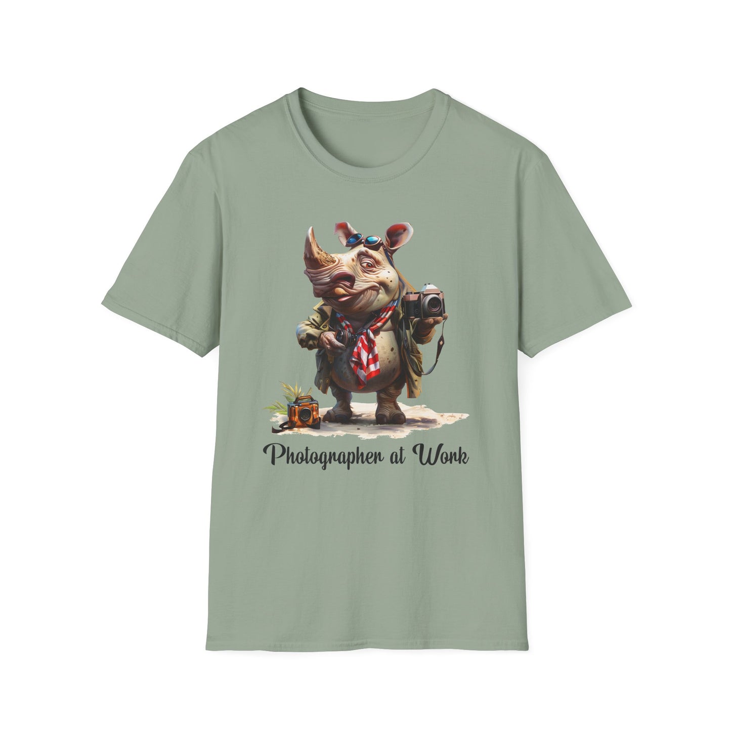 Rhino Photographer Softstyle T-Shirt