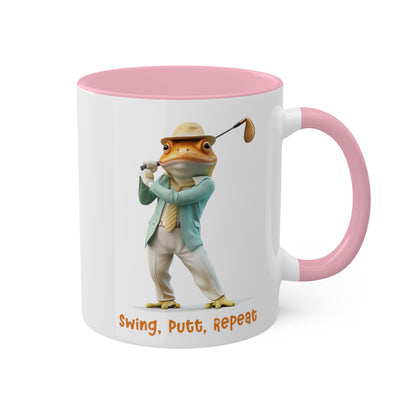 Frog Golfer Mug